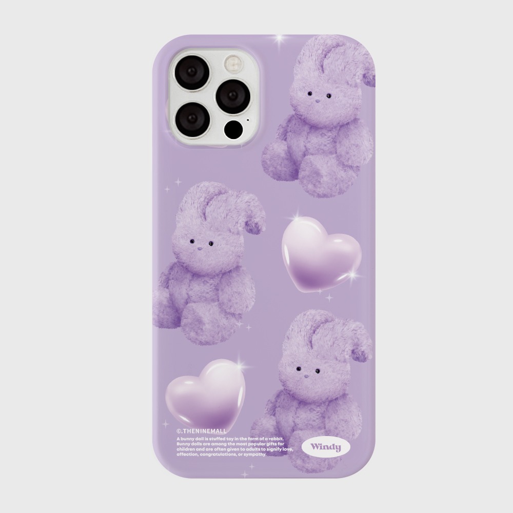 purple heart toy windy [하드 폰케이스]아이폰케이스 아이폰 11 12 12미니 13 미니 엑스 프로 맥스 se2 케이스 핸드폰 갤럭시 커플 곰돌이 캐릭터