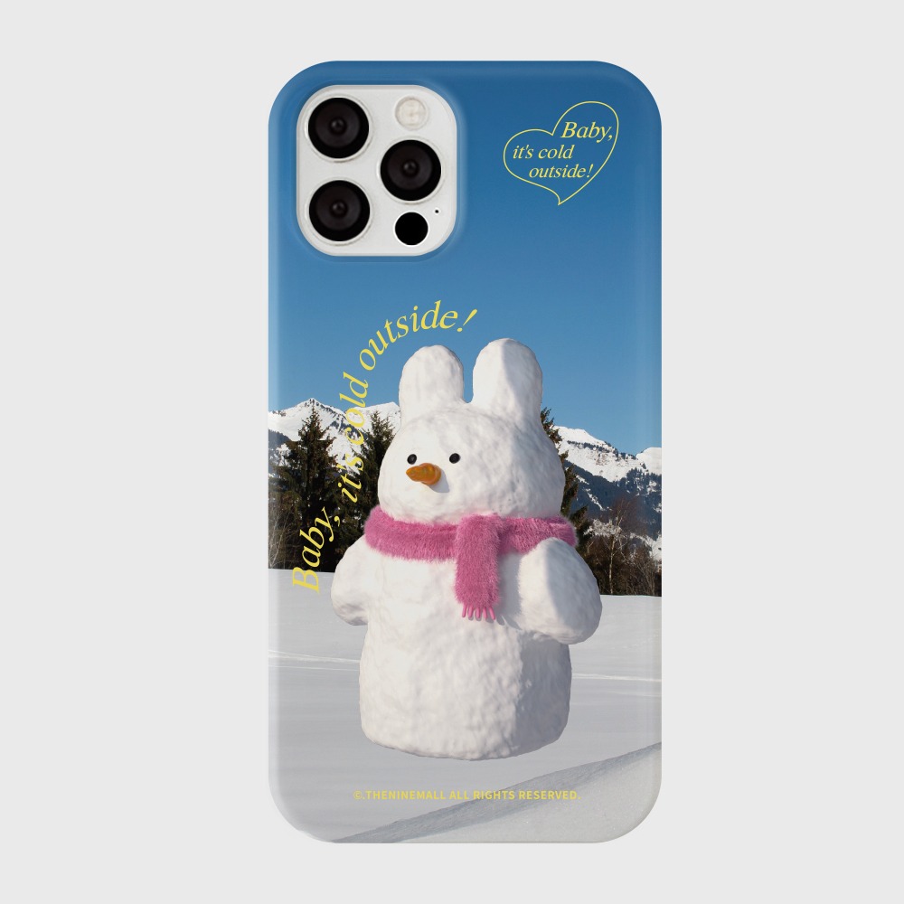 windy snowman [하드 폰케이스]아이폰14케이스 13 12 미니 mini 엑스 프로 pro 맥스 케이스 핸드폰 커플 캐릭터 갤럭시 커플 곰돌이 캐릭터