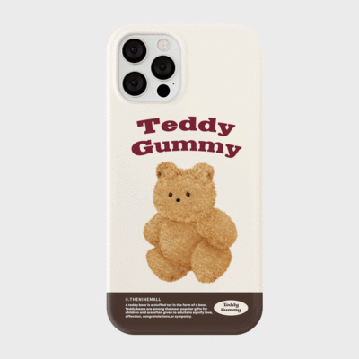warm color teddy gummy [하드 폰케이스]아이폰케이스 아이폰 11 12 12미니 13 미니 엑스 프로 맥스 se2 케이스 핸드폰 갤럭시 커플 곰돌이 캐릭터