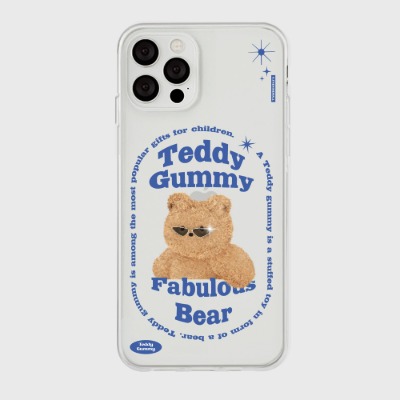 round fabulous bear [클리어 폰케이스]아이폰케이스 아이폰 11 12 12미니 13 미니 엑스 프로 맥스 se2 케이스 핸드폰 갤럭시 커플 곰돌이 캐릭터 젤리 투명 변색 없는 투명하드