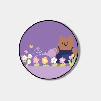 [스마트톡] purple flower bed