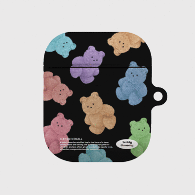 rainbow teddy gummy pattern [hard 에어팟케이스 시리즈]