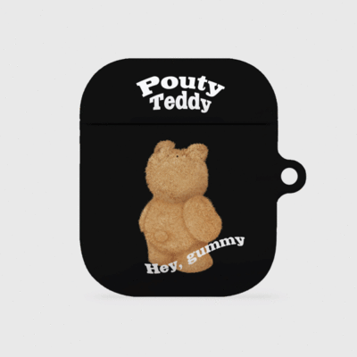 pouty teddy [hard 에어팟케이스 시리즈]