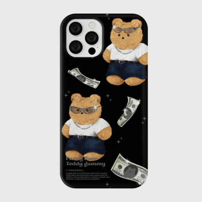 dollars teddy gummy [하드 폰케이스]아이폰케이스 아이폰 11 12 12미니 13 미니 엑스 프로 맥스 se2 케이스 핸드폰 갤럭시 커플 곰돌이 캐릭터