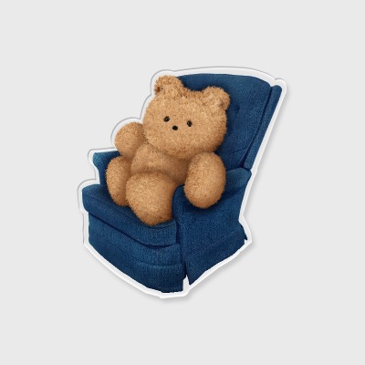 [아크릴톡] blue cozy bear