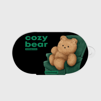 black cozy bear [버즈, 버즈플러스 케이스]