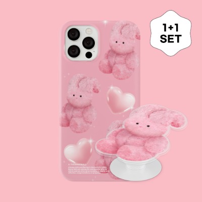 [1+1] pink heart toy windy [하드케이스 + 아크릴톡]