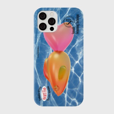 big heart fish [하드 폰케이스]아이폰케이스 아이폰 11 12 12미니 13 미니 엑스 프로 맥스 se2 케이스 핸드폰 갤럭시 커플 곰돌이 캐릭터