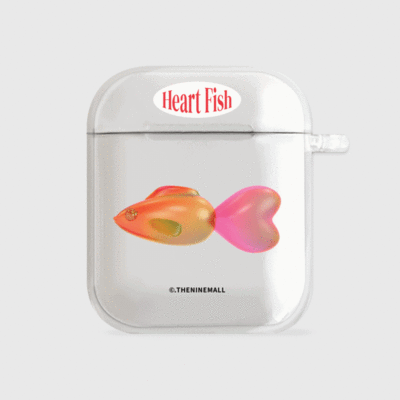 big heart fish [clear 에어팟케이스 시리즈]