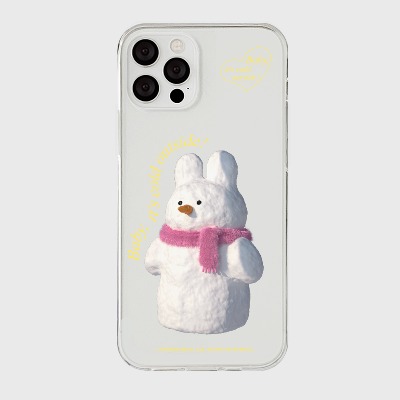 windy snowman [클리어 폰케이스]아이폰14케이스 13 12 미니 mini 엑스 프로 맥스 케이스 핸드폰 커플 캐릭터 젤리 투명 변색 없는 투명하드