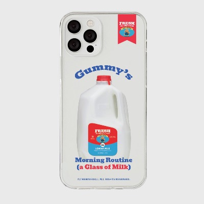 gummys milk [클리어 폰케이스]아이폰14케이스 13 12 미니 mini 엑스 프로 맥스 케이스 핸드폰 커플 캐릭터 젤리 투명 변색 없는 투명하드