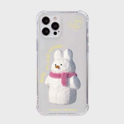 windy snowman [탱크투명 폰케이스]아이폰14케이스 13 12 미니 mini 엑스 프로 맥스 케이스 핸드폰 커플 캐릭터 젤리 투명 변색 없는 투명하드