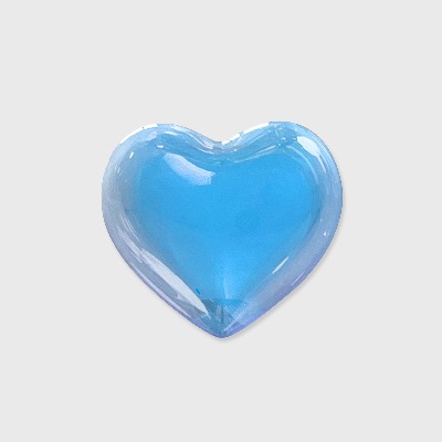 [에폭시톡] blue clear heart