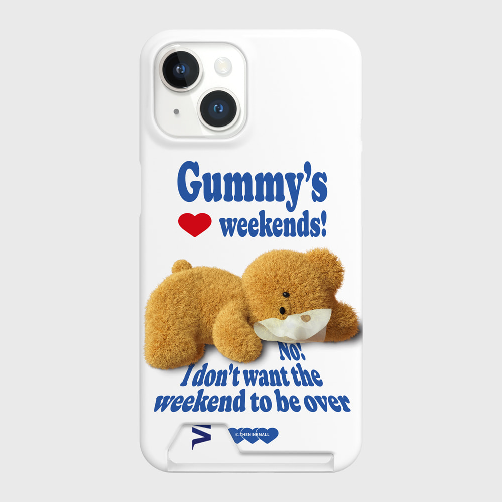 love weekends [카드수납 폰케이스]아이폰14케이스 13 12 미니 mini 엑스 프로 pro 맥스 케이스 핸드폰 커플 캐릭터 갤럭시 커플 곰돌이 캐릭터