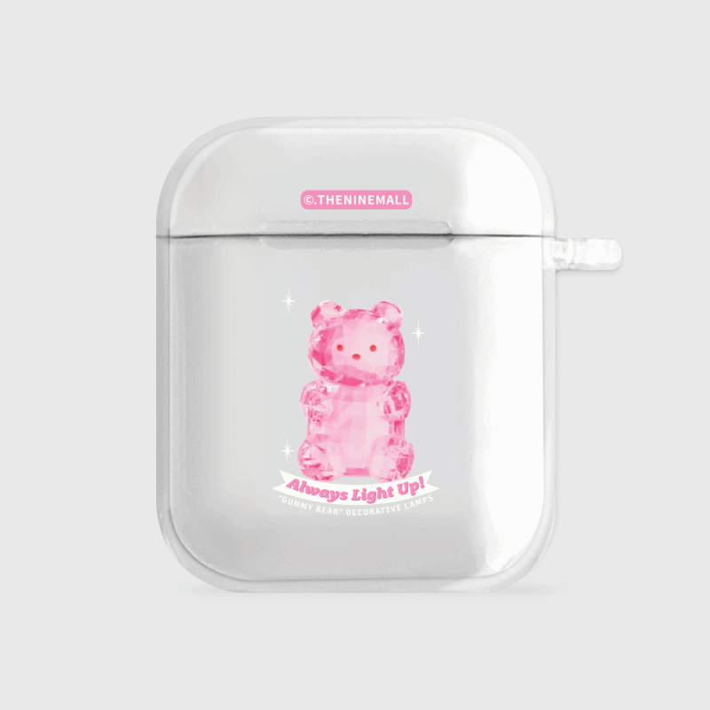 pink light gummy [clear 에어팟케이스 시리즈]