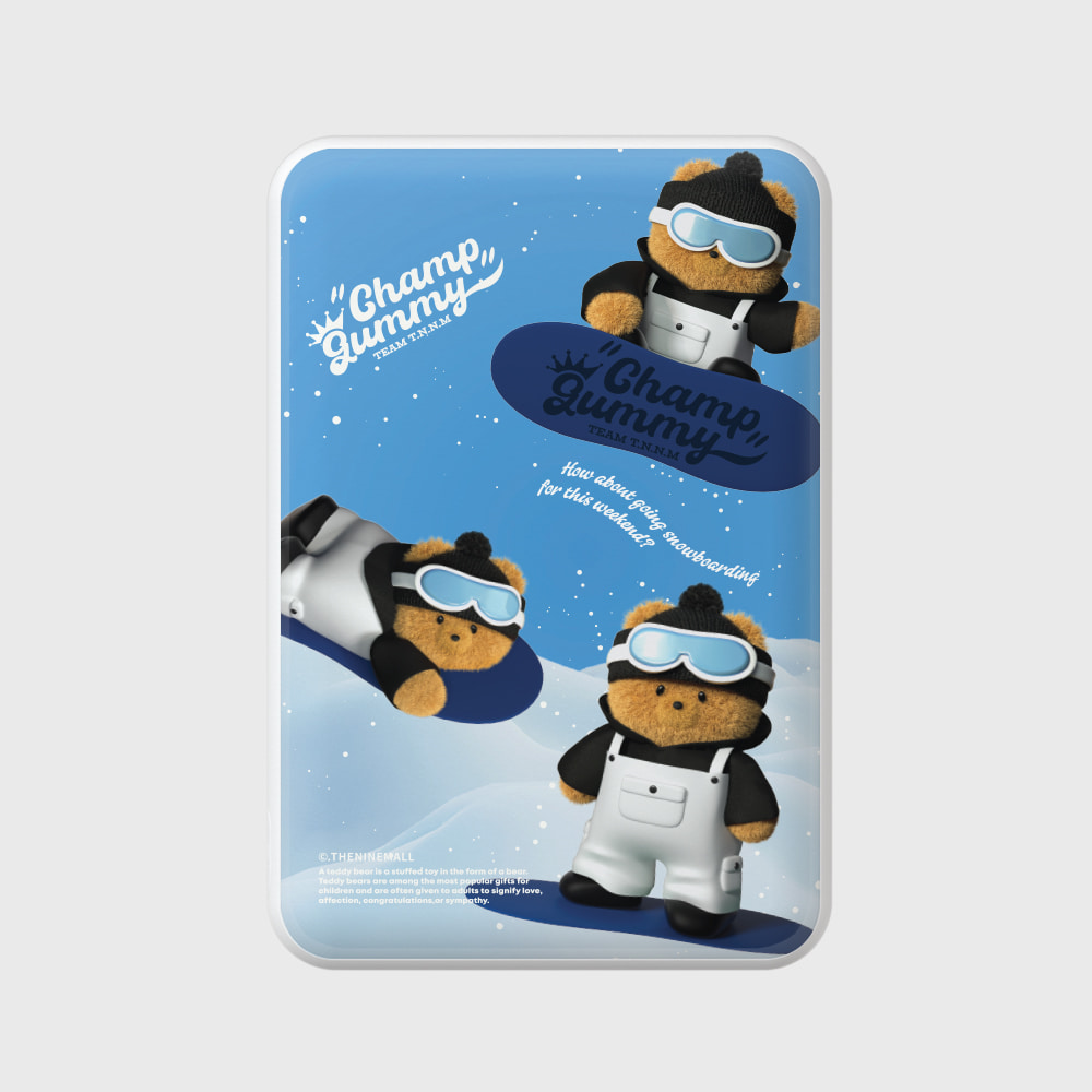 pattern snowboarder gummy [맥세이프 보조배터리]