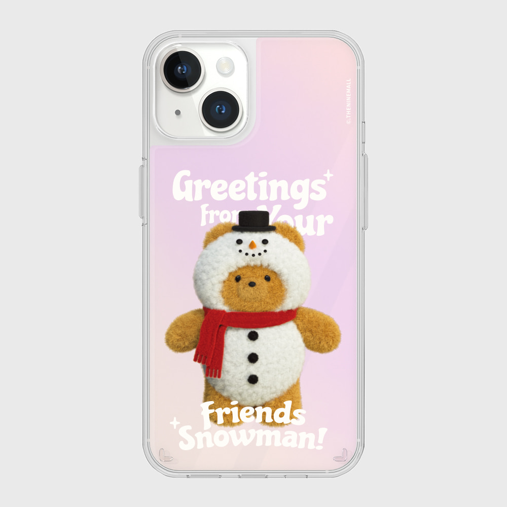 greetings gummy snowman [미러 폰케이스]