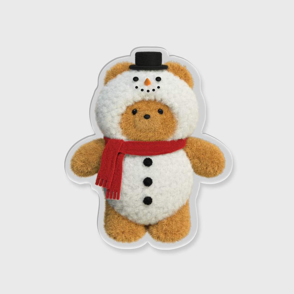 [아크릴스마트톡] greetings gummy snowman
