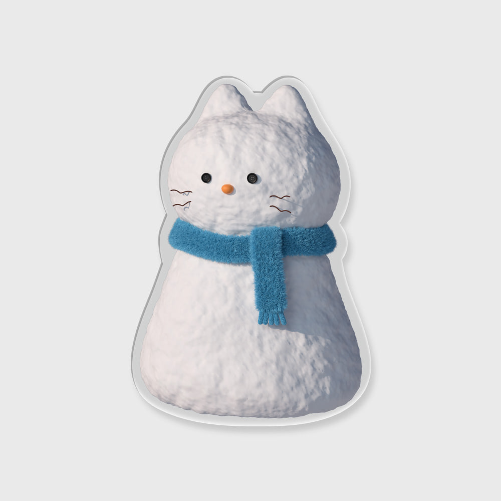 [아크릴스마트톡] hey cat snowman