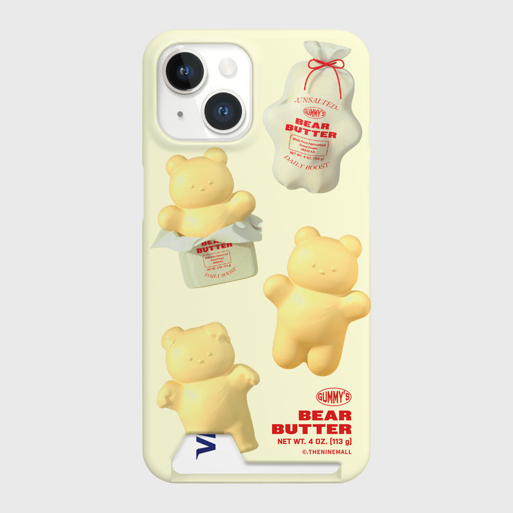 pattern butter gummy [카드수납 폰케이스]아이폰14케이스 13 12 미니 mini 엑스 프로 pro 맥스 케이스 핸드폰 커플 캐릭터 갤럭시 커플 곰돌이 캐릭터