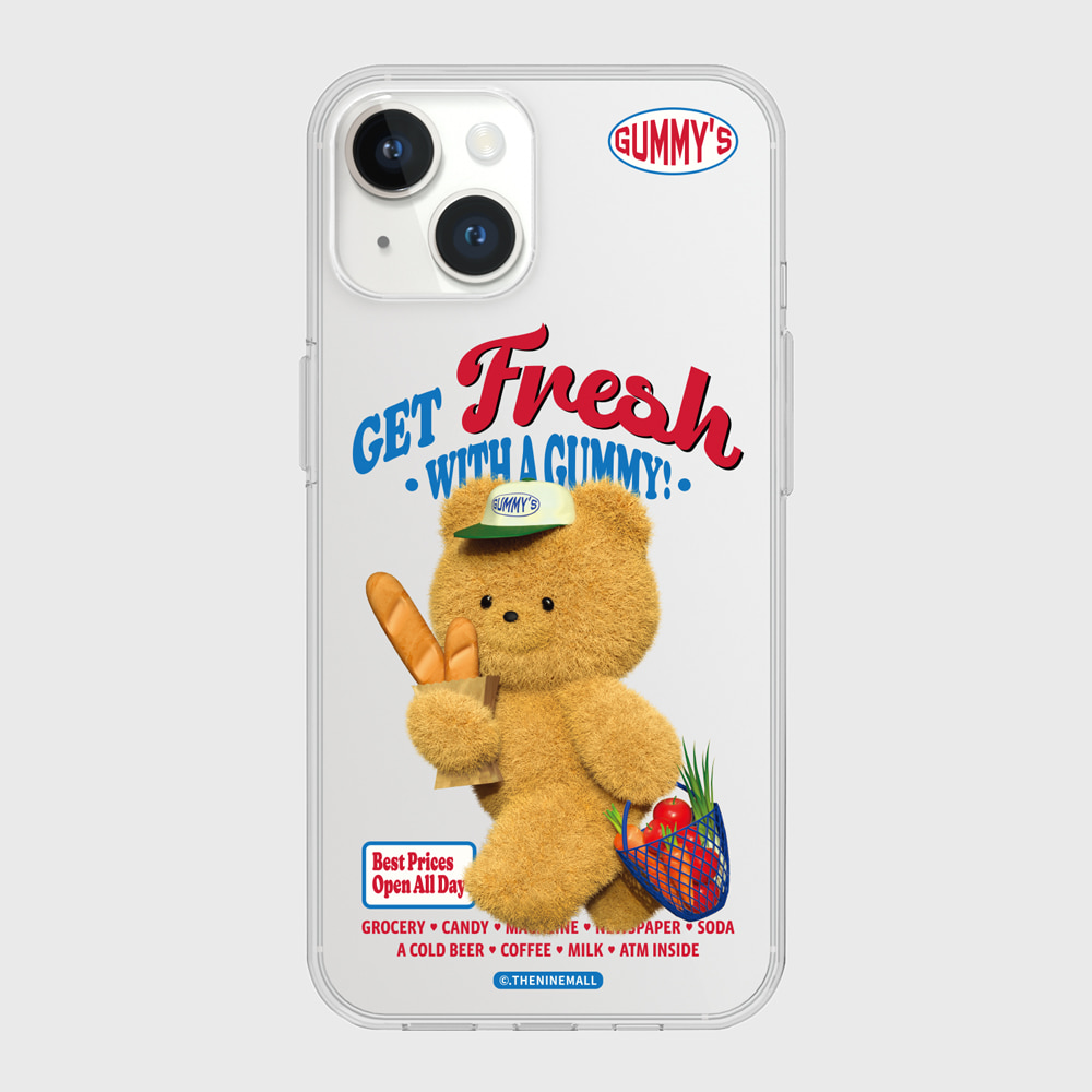 gummys fresh market [클리어 폰케이스]아이폰14케이스 13 12 미니 mini 엑스 프로 맥스 케이스 핸드폰 커플 캐릭터 젤리 투명 변색 없는 투명하드