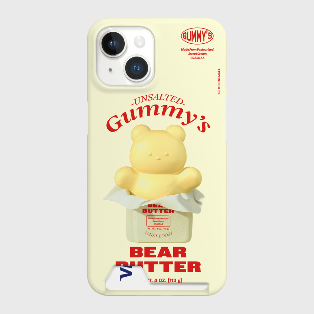 butter gummy [카드수납 폰케이스]아이폰14케이스 13 12 미니 mini 엑스 프로 pro 맥스 케이스 핸드폰 커플 캐릭터 갤럭시 커플 곰돌이 캐릭터