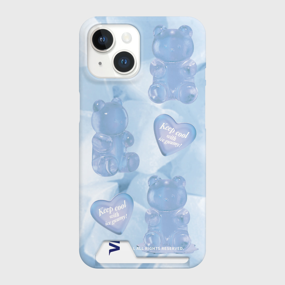heart ice gummy [카드수납 폰케이스]아이폰14케이스 13 12 미니 mini 엑스 프로 pro 맥스 케이스 핸드폰 커플 캐릭터 갤럭시 커플 곰돌이 캐릭터