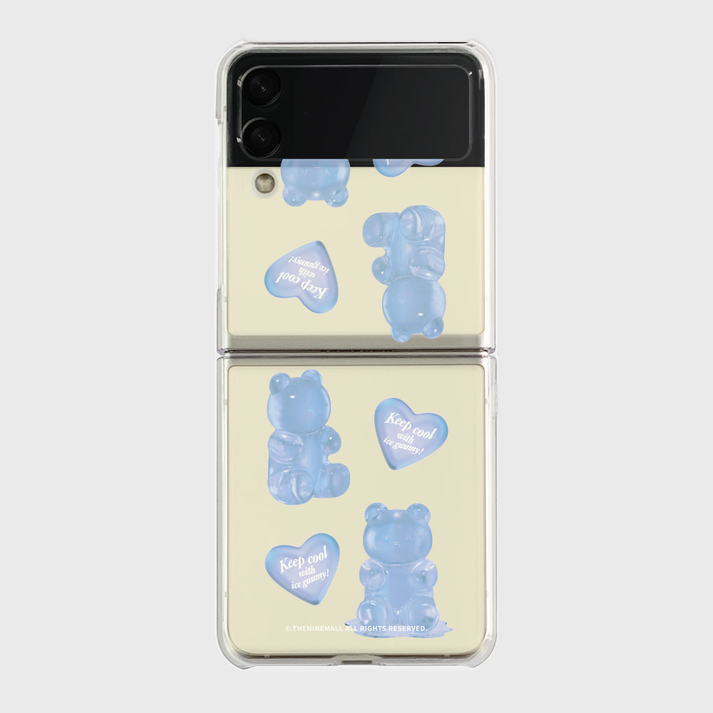 heart ice gummy Z플립 클리어하드케이스갤럭시 제트플립 3 4 케이스 zflip case 커플 곰돌이 캐릭터