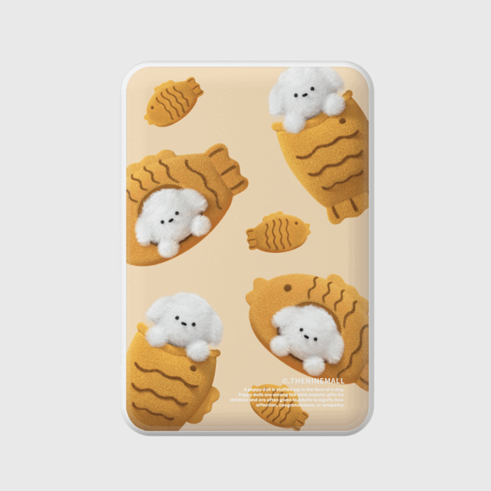 pattern fish bread puppy [맥세이프 보조배터리]