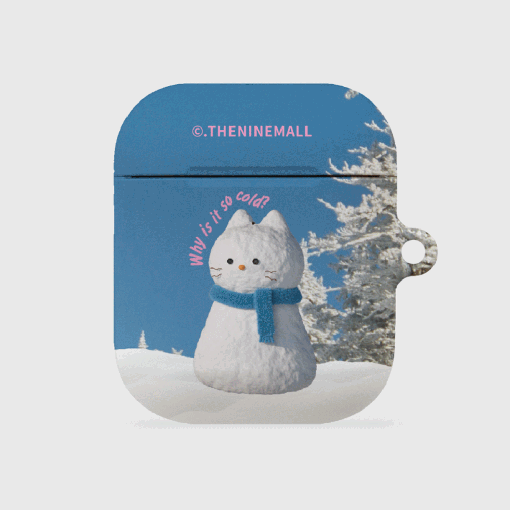 hey cat snowman [hard 에어팟케이스 시리즈]